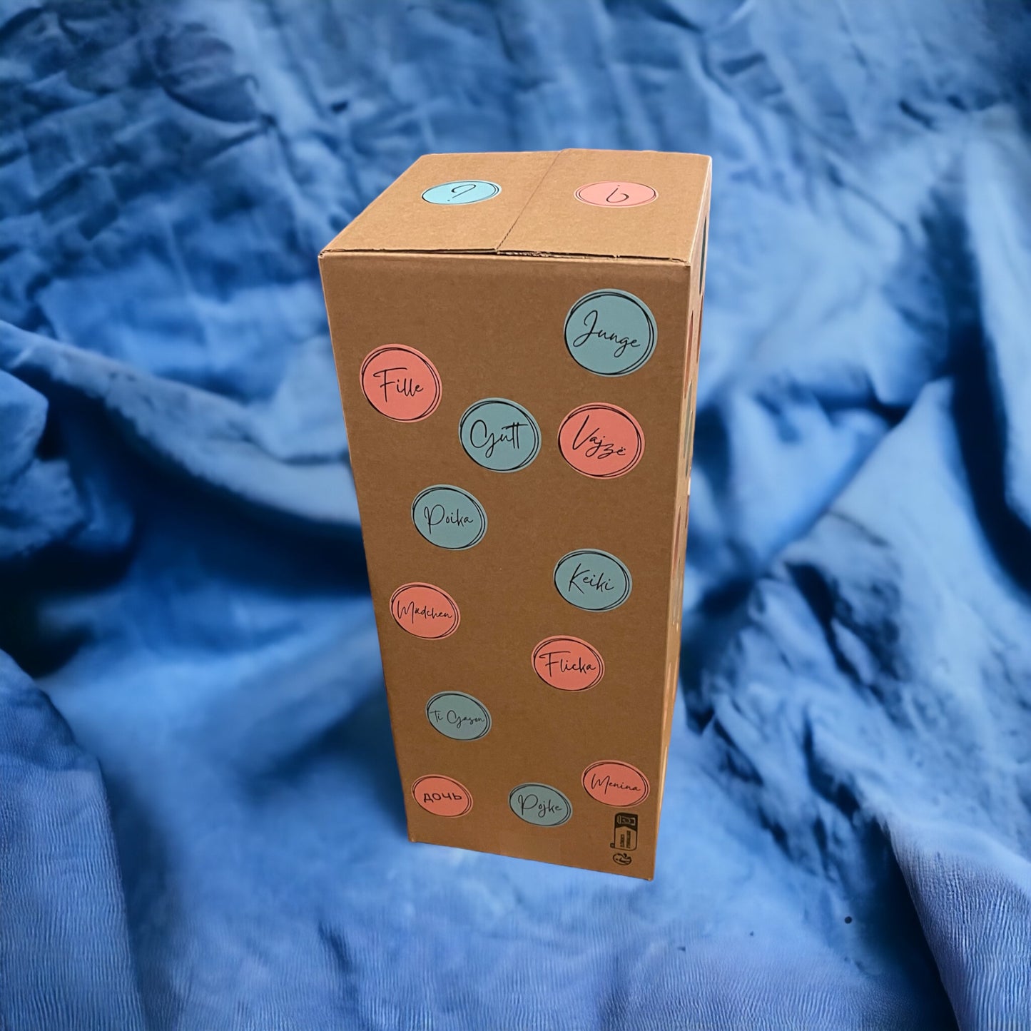 CARTON À CONFETTIS GARÇON TÉLÉCOMMANDÉ POUR GENDER REVEAL PARTY